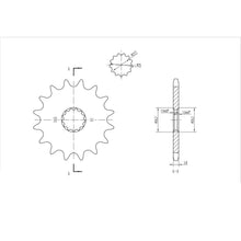 BikeMaster Front Sprocket 520 - 16-Tooth 140 565 16_130577