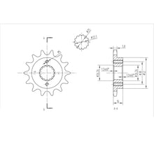BikeMaster Front Sprocket 520 - 14-Tooth 140 736 14_130597
