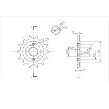 BikeMaster Front Sprocket 520 - 14-Tooth 141 321 14_130630