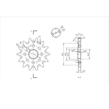 BikeMaster Front Sprocket 520 - 14-Tooth 141 323 14+_130636