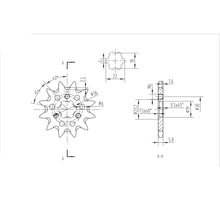 BikeMaster Front Sprocket 520 - 12-Tooth 141 445 12+_130651