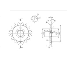 BikeMaster Front Sprocket 520 - 16-Tooth 141 536 16_130658