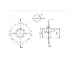 BikeMaster Front Sprocket 520 - 16-Tooth 141 579 16_130662