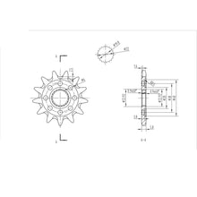 BikeMaster Front Sprocket 520 - 13-Tooth 141 590 13+_130668