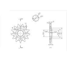 BikeMaster Front Sprocket 520 - 13-Tooth 141 901 13+_130673