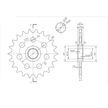 BikeMaster Front Sprocket 520 - 22-Tooth 143 323 22_130685
