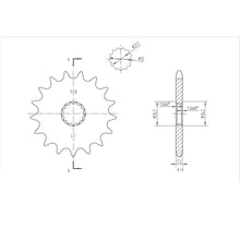 BikeMaster Front Sprocket 525 - 17-Tooth 150 520 17_130696