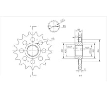 BikeMaster Front Sprocket 525 - 17-Tooth 150 704 17_130699