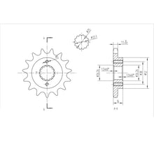 BikeMaster Front Sprocket 525 - 15-Tooth 150 740 15_130701