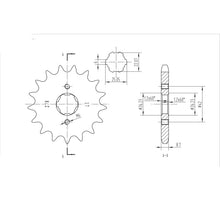 BikeMaster Front Sprocket 530 - 17-Tooth 160 278 17_130742