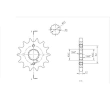 BikeMaster Front Sprocket 530 - 14-Tooth 160 513 14_130768