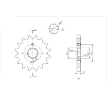 BikeMaster Front Sprocket 530 - 16-Tooth 160 513 16_130770