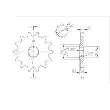 BikeMaster Front Sprocket 630 - 14-Tooth 180 331 14_130804