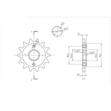 BikeMaster Front Sprocket 520 - 14-Tooth 140 512 14_130845