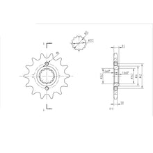 BikeMaster Front Sprocket 520 - 14-Tooth 140 516 14_130849