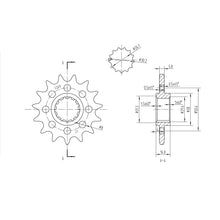 BikeMaster Front Sprocket 520 - 15-Tooth 141 269 15_130851