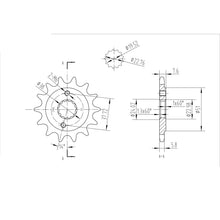 BikeMaster Front Sprocket 520 - 14-Tooth 141 401 14_130857