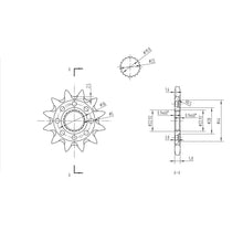BikeMaster Front Sprocket 520 - 12-Tooth 141 590 12+_130881