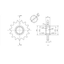 BikeMaster Front Sprocket 525 - 15-Tooth 151 370 15_130891