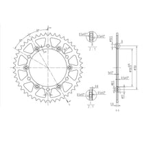 BikeMaster Rear Sprocket 520 - 46-Tooth 240 245/3 46_130906
