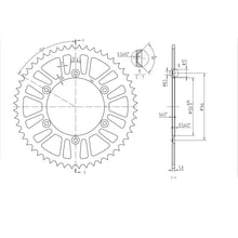 BikeMaster Rear Sprocket 520 - 52-Tooth 240 808 52_130910