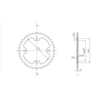 BikeMaster Rear Sprocket 520 - 38-Tooth 241 415 38_130914
