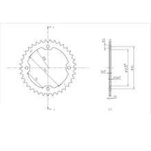 BikeMaster Rear Sprocket 520 - 37-Tooth 241 857 37_130916