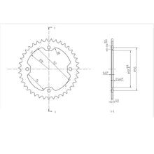 BikeMaster Rear Sprocket 520 - 39-Tooth 241 857 39_130917