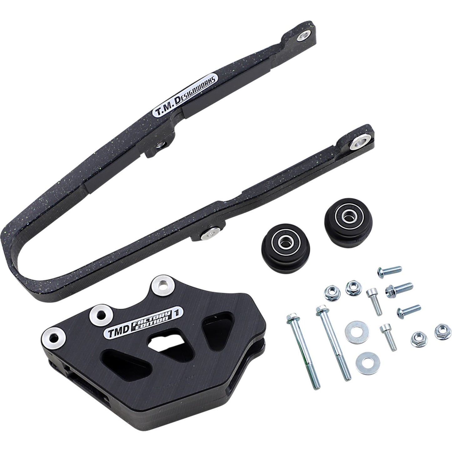 TM Design Works Baja Endurance Chain Slide-N-Guide Kit for Kawasaki KX250F/450F [MPN: KCP-KXK-BK]_1041277