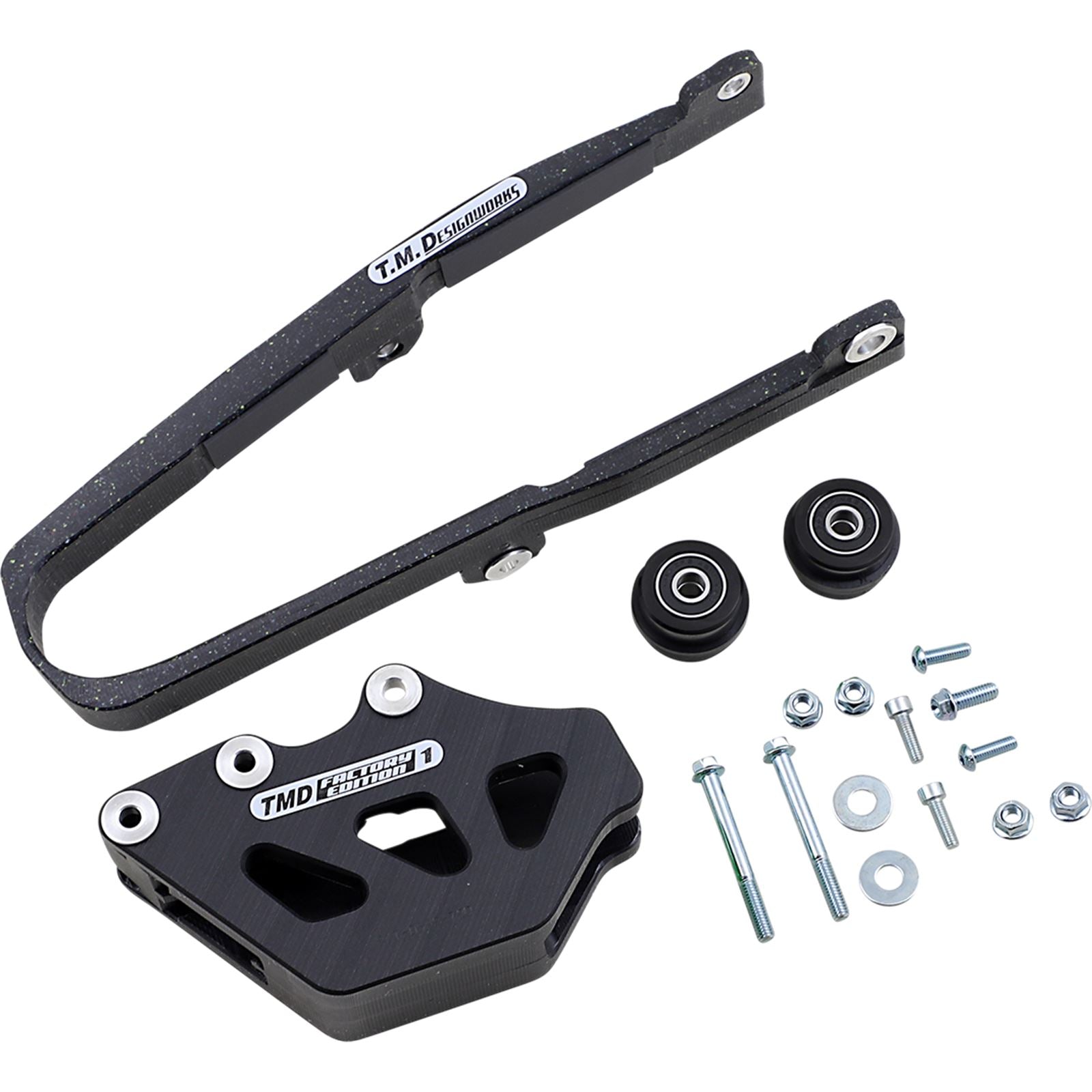 TM Design Works Baja Endurance Chain Slide-N-Guide Kit for Kawasaki KX250F/450F [MPN: KCP-KXK-BK]_1041277