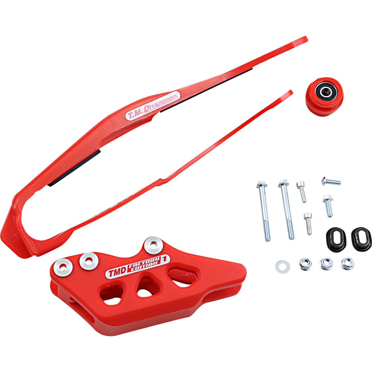 TM Design Works Chain Guide/Slider for Honda - Red [MPN: DCK-OR3-RD]_1041283