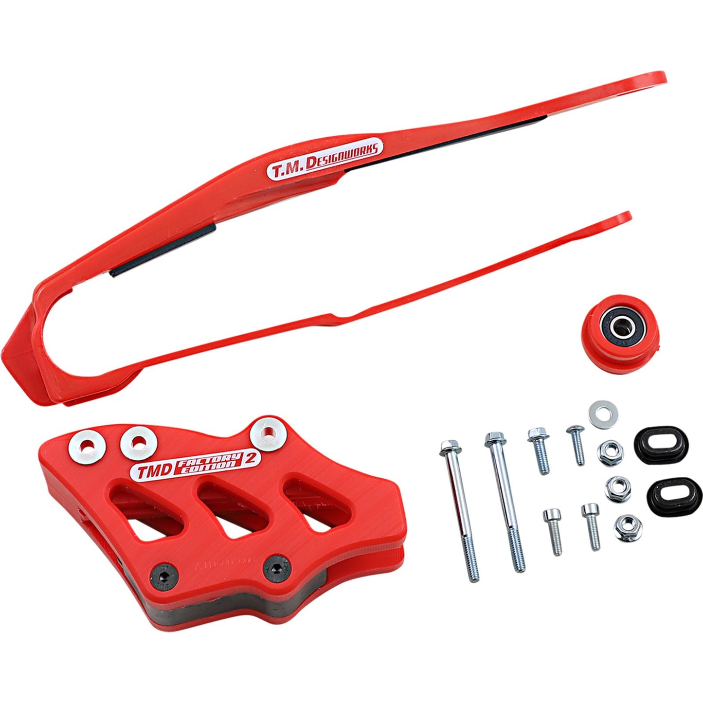 TM Design Works Chain Guide/Slider for Honda - Red [MPN: DCK-OR5-RD]_1041348