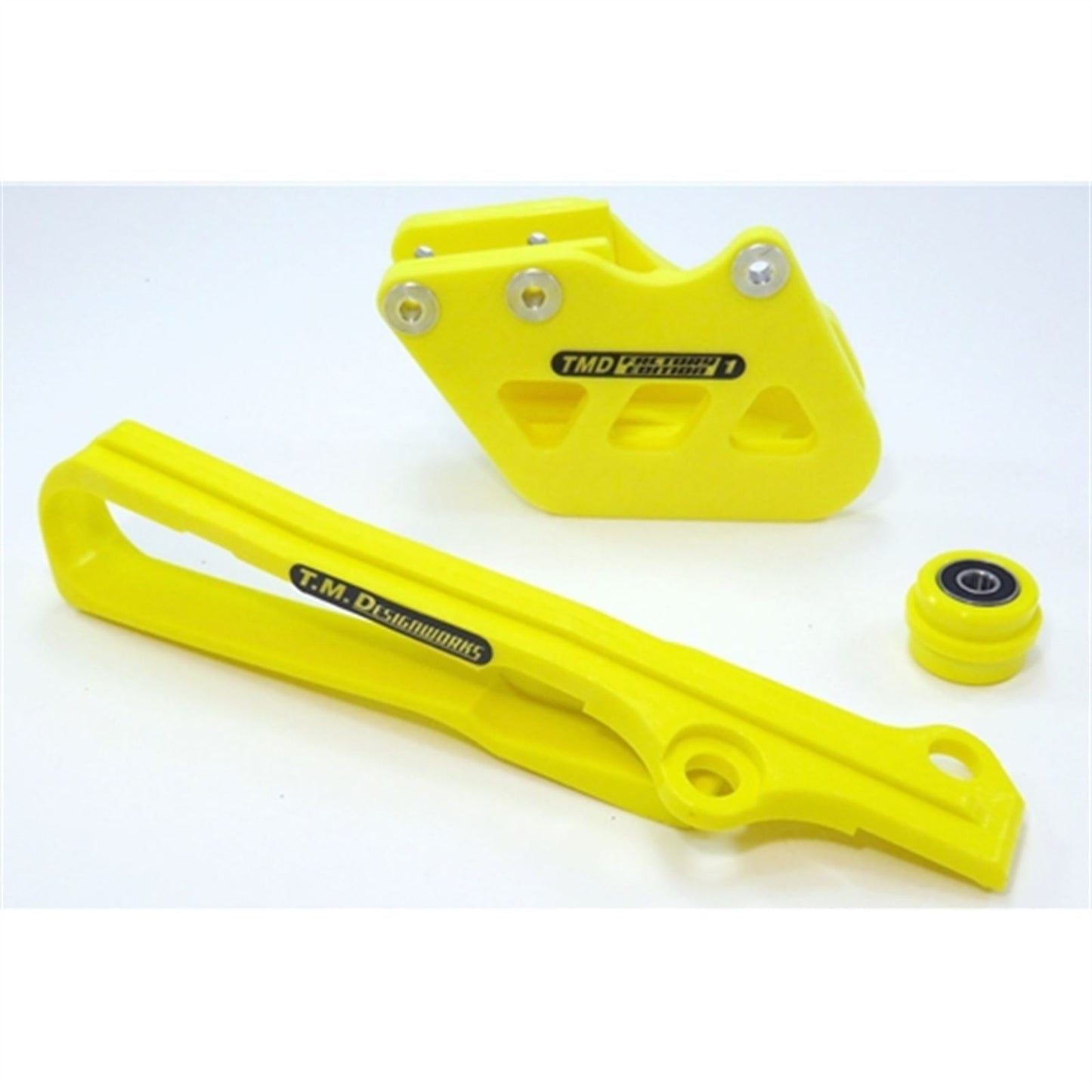 TM Design Works Chain Guide/Slider For Suzuki - Yellow [MPN: SCP-OR2-YL]_789796