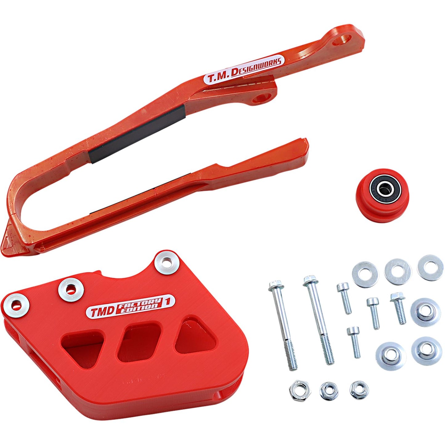 TM Design Works Chain Guide/Slider For Suzuki - Red [MPN: SCP-OR2-RD]_1041350