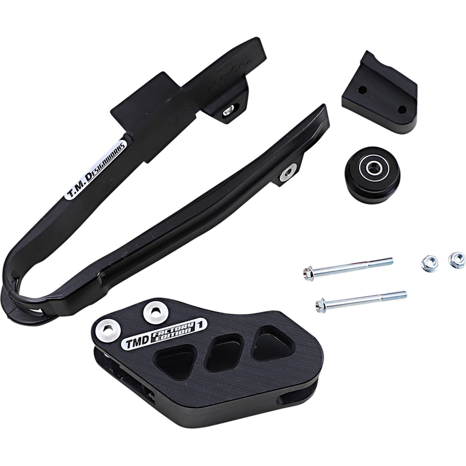 TM Design Works Chain Guide/Slider for Gas Gas - Black [MPN: DCK-GGM-BK]_1041398