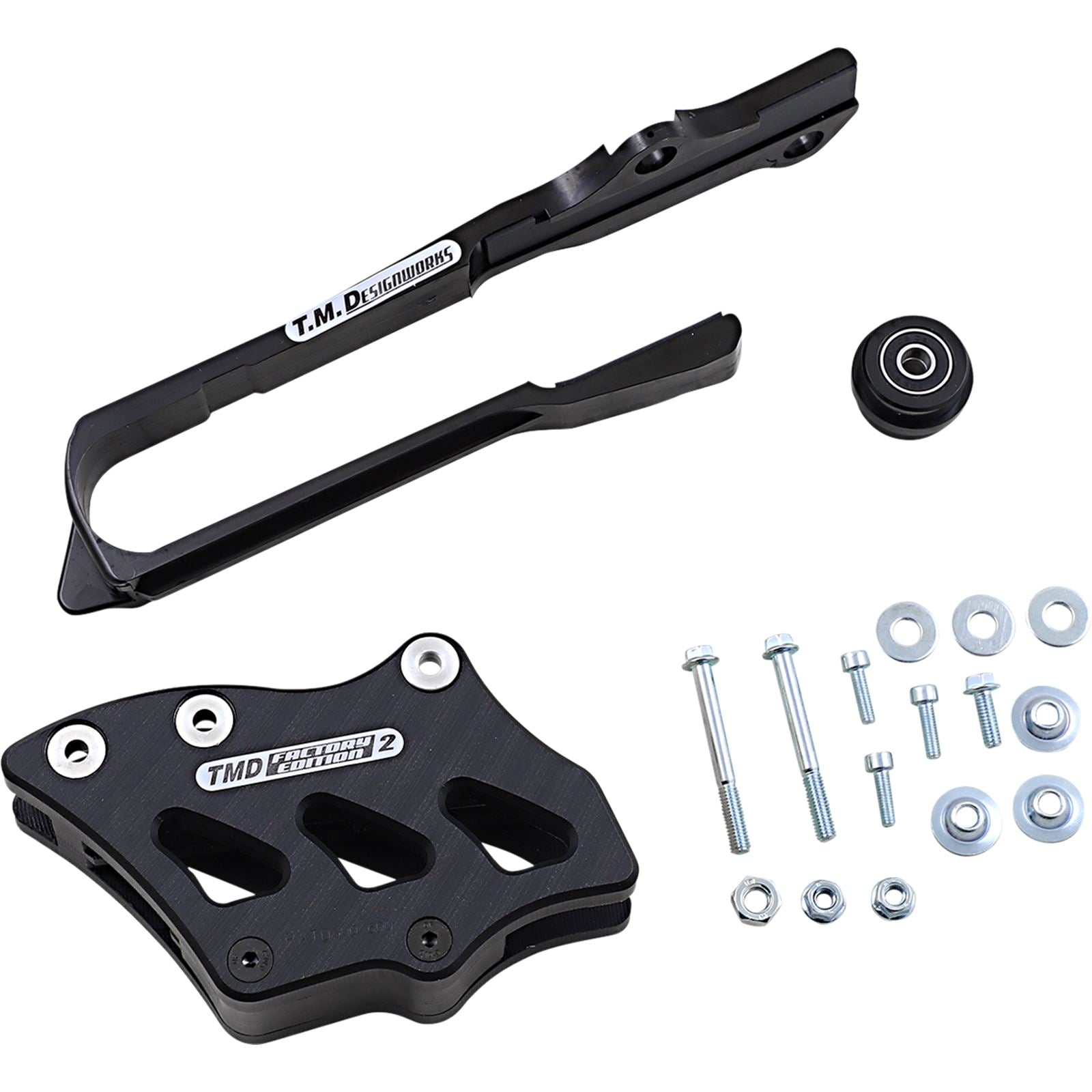 TM Design Works Chain Guide/Slider For Suzuki - Black [MPN: SCP-OR3-BK]_1041399