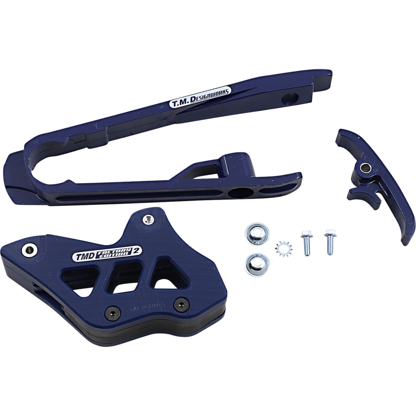 TM Design Works Chain Guide/Slider for KTM/Husqvarna - Blue [MPN: DCK-KT3-BL2]_1041387