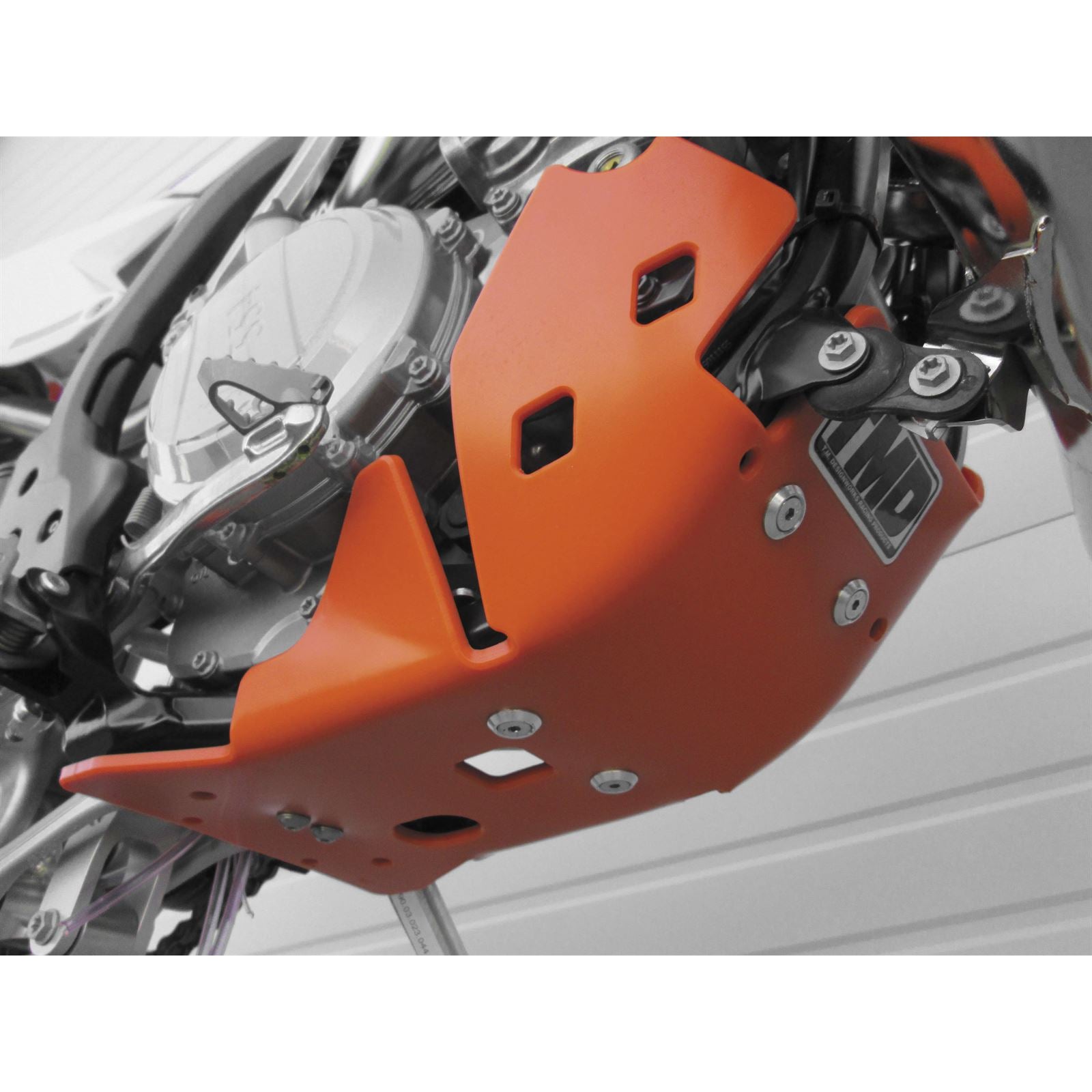 TM Design Works Skid Plate for KTM - Orange [MPN: KTMC-253-OR]_131189