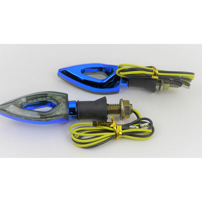 2FastMoto LED Turn Signals Aftermarket - Blue for Yamaha/Suzuki/Honda/Kawasaki 065-006_943077