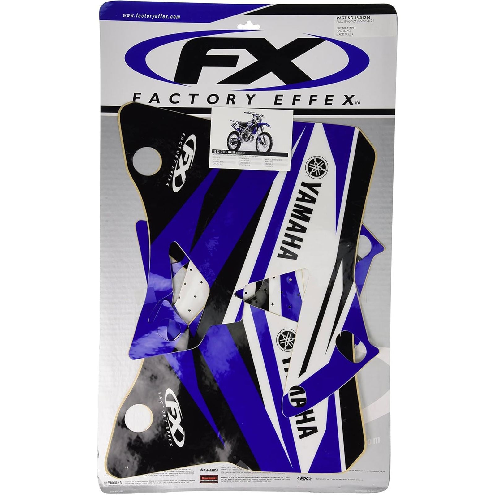 Factory Effex EVO 12 Shroud Kit for Yamaha YZ125/250 '96-01 [MPN: 18-01214]_1951966