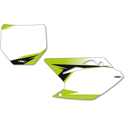 Factory Effex Graphic Number Plates - White - KX450F 12-64136_384804