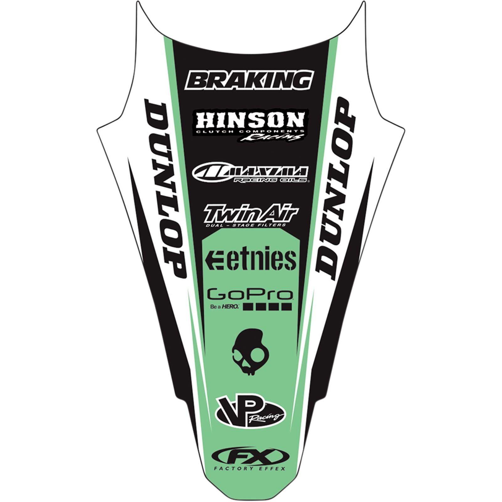 Factory Effex Rear Fender Graphic Fits Kawasaki 19-32132_384310