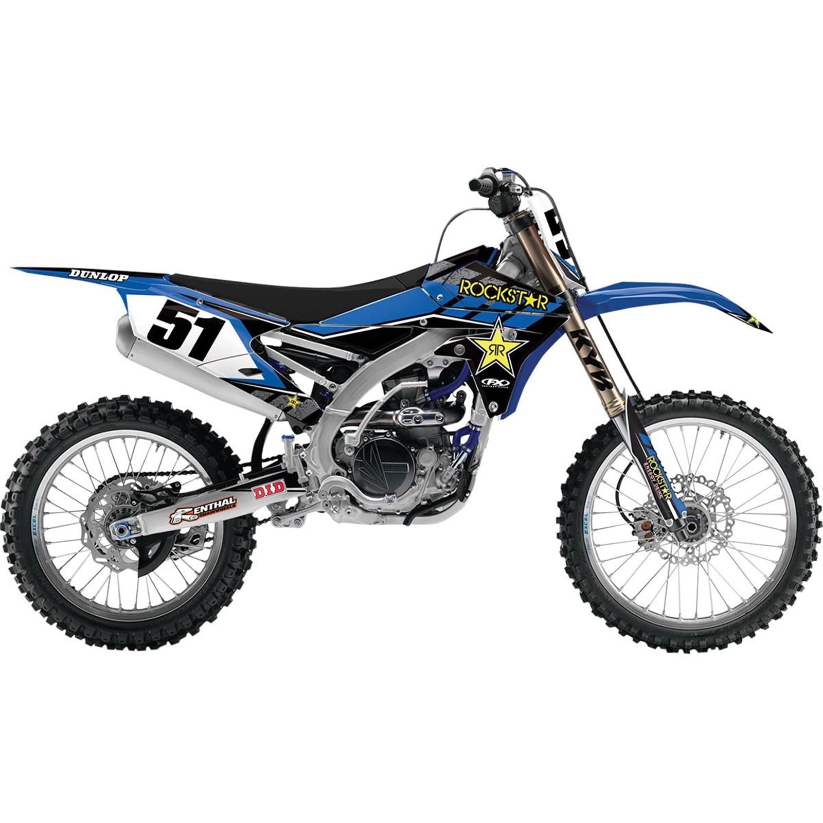 Factory Effex FX 16 Rockstar Complete Shroud/Trim/Lower Fork Graphic Kit 19-07218_564026