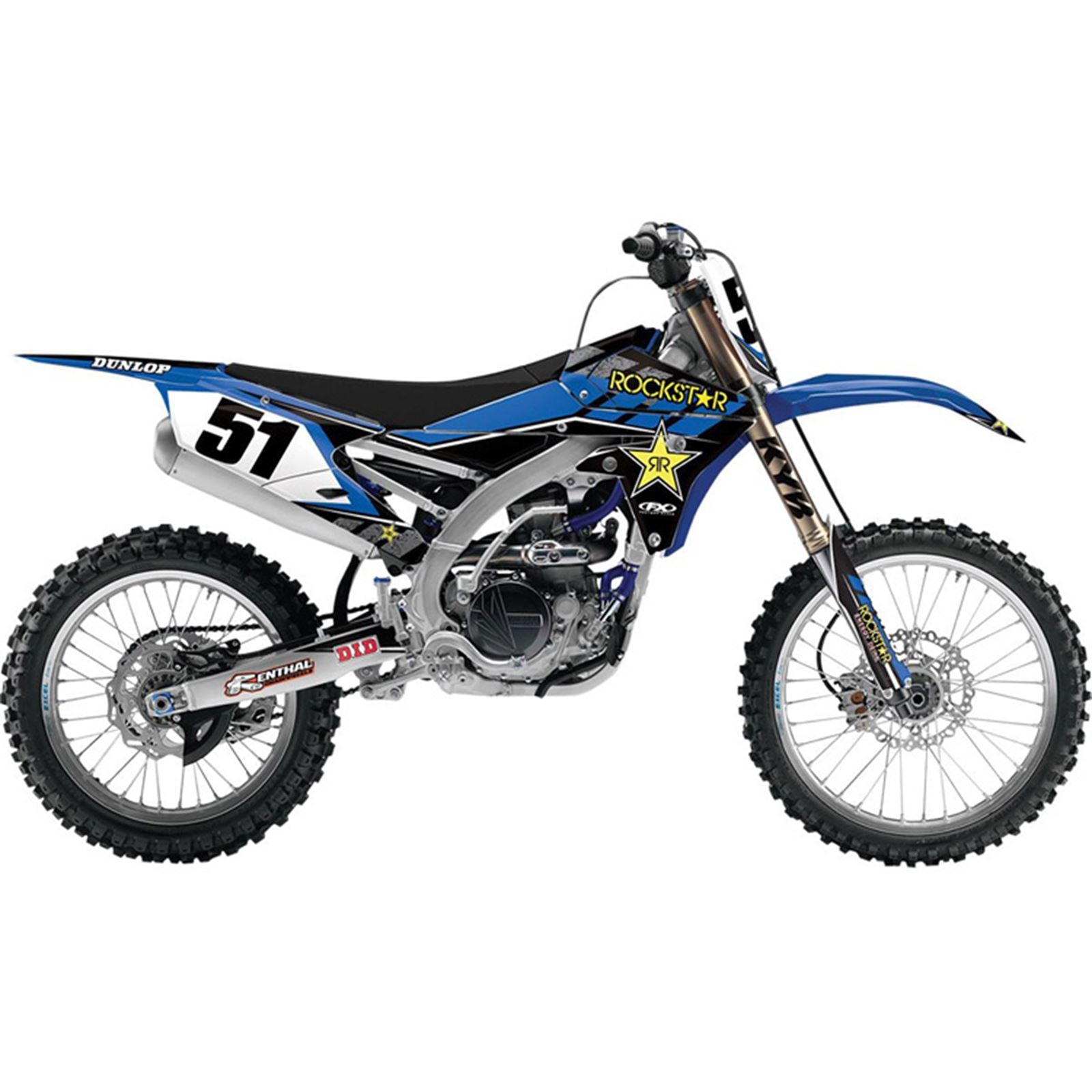 Factory Effex FX 16 Rockstar Complete Shroud/Trim/Lower Fork Graphic Kit 19-07210_564027