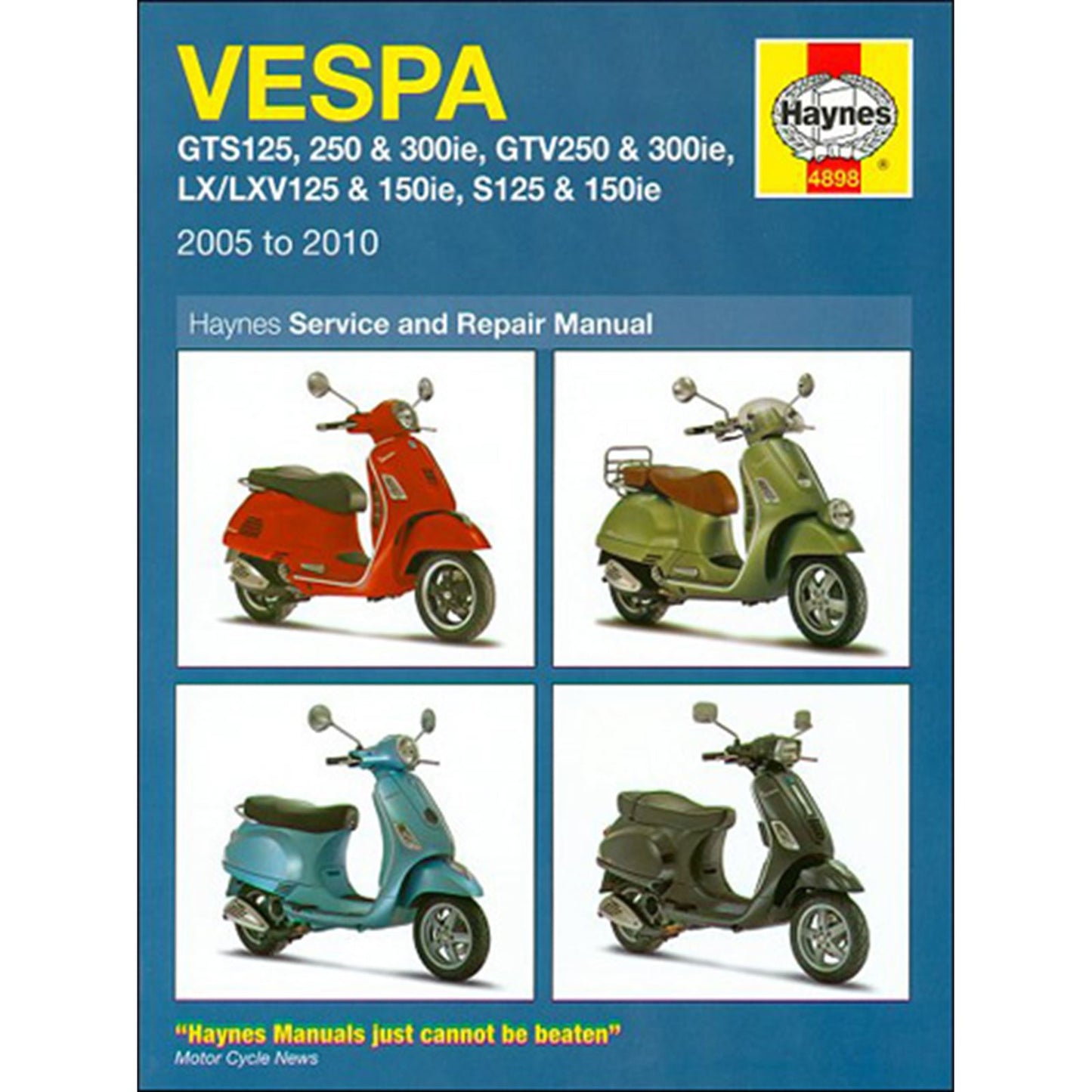 Haynes Manuals Service and Repair Manual for Vespa [MPN: M4898]_564063