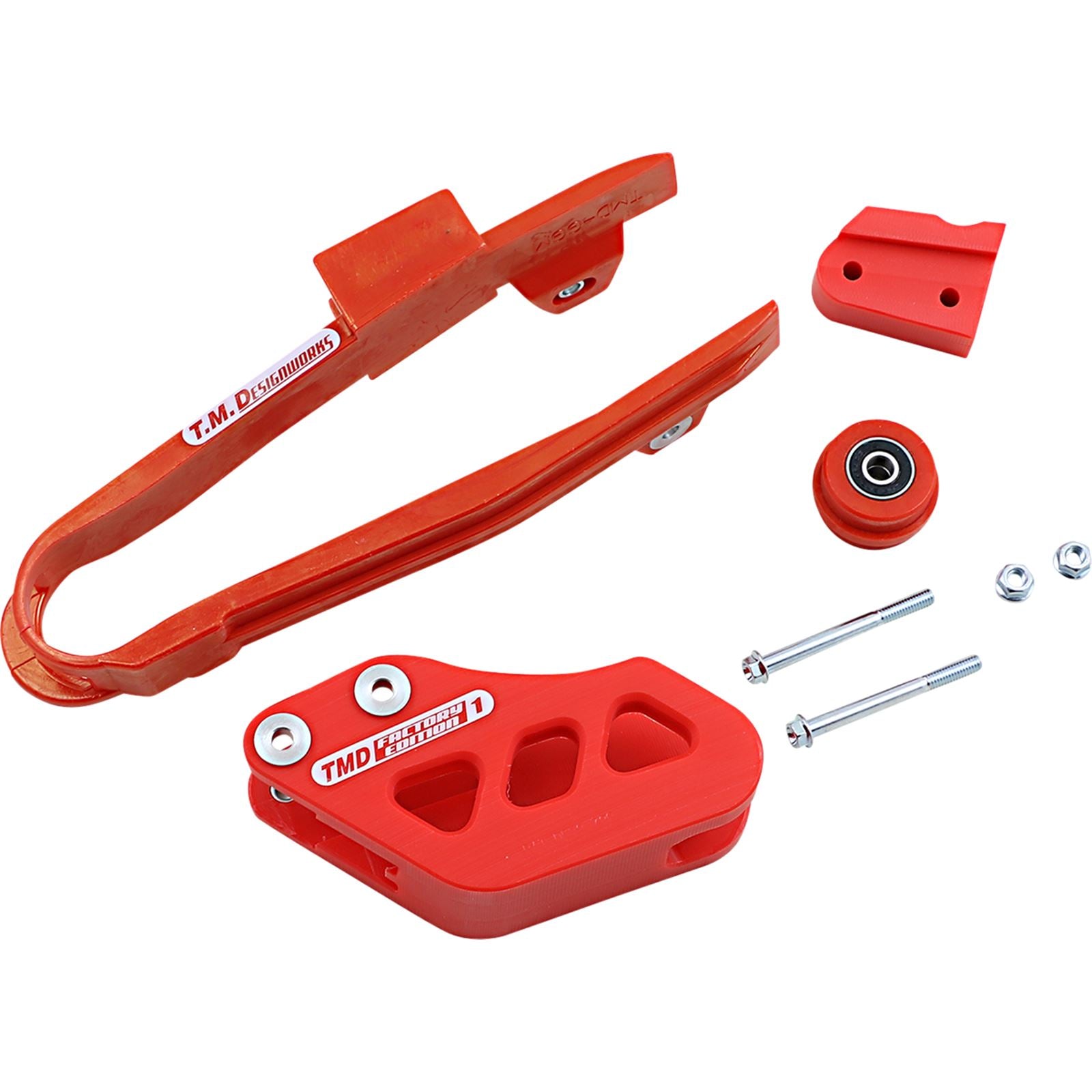 TM Design Works Chain Guide/Slider for Gas Gas - Red [MPN: DCK-GGM-RD]_1041511