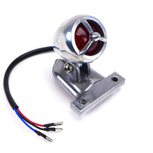 2FastMoto Silver Bullet Tail/Brake Light 12 Volt LED with License Holder Retro  42-14250_646327