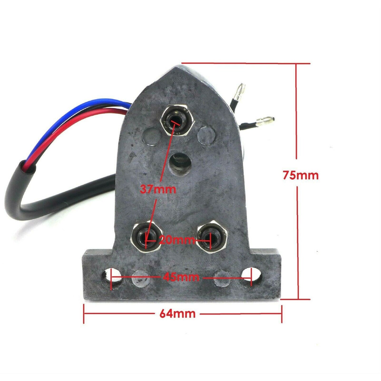 2FastMoto Silver Bullet Tail/Brake Light 12 Volt LED with License Holder Retro  42-14250_646332