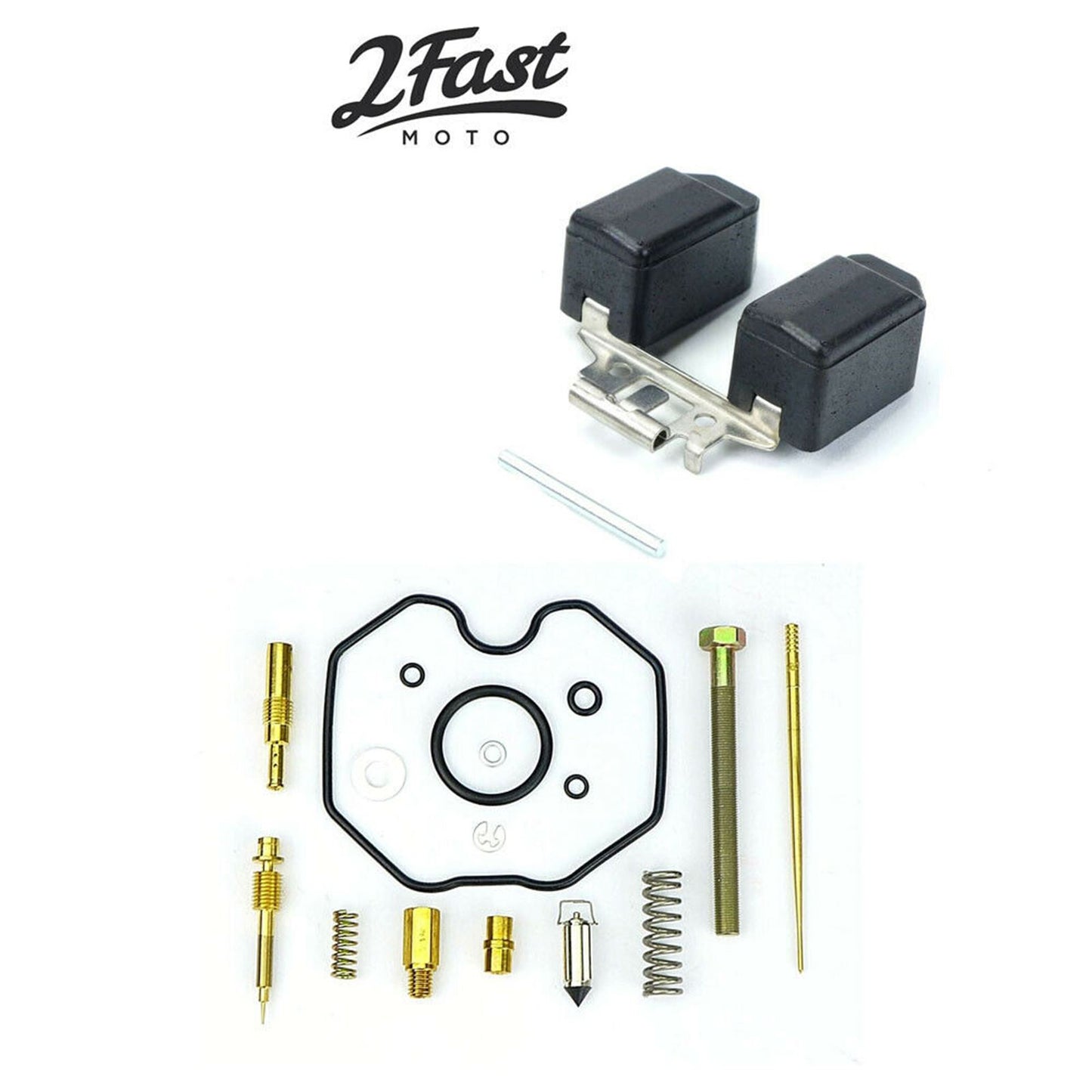 2FastMoto Carburetor Rebuild Repair Kit and Float for Honda XR400R 98-04 25-90419-70752_632491