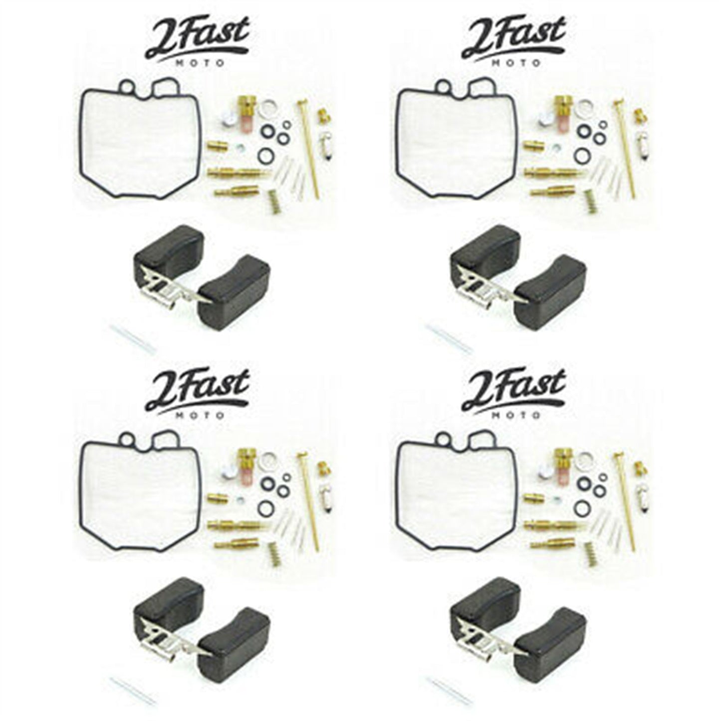 2FastMoto Carburetor Rebuild Repair Kit with Float 4 Pack for Honda GL1100 25-90975-70755_672156